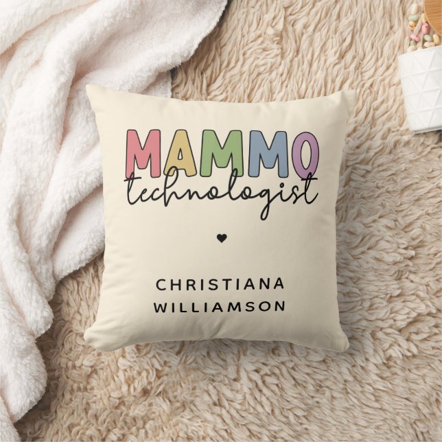 Custom Mammo Technologe Mammographie Tech Kissen (Decke)