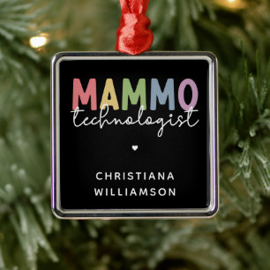 Custom Mammo Technologe Mammographie Tech Ornament Aus Metall