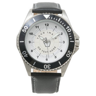 CUSTOM Männeruhr aus rostfreiem Stahl Armbanduhr