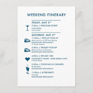 Custom Map Wedding Welcome Card for MELISSA Begleitkarte