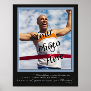 Custom Marathon Poster - Erfahrung - Blau