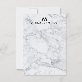 CUSTOM MARBLE STATIONERY MITTEILUNGSKARTE