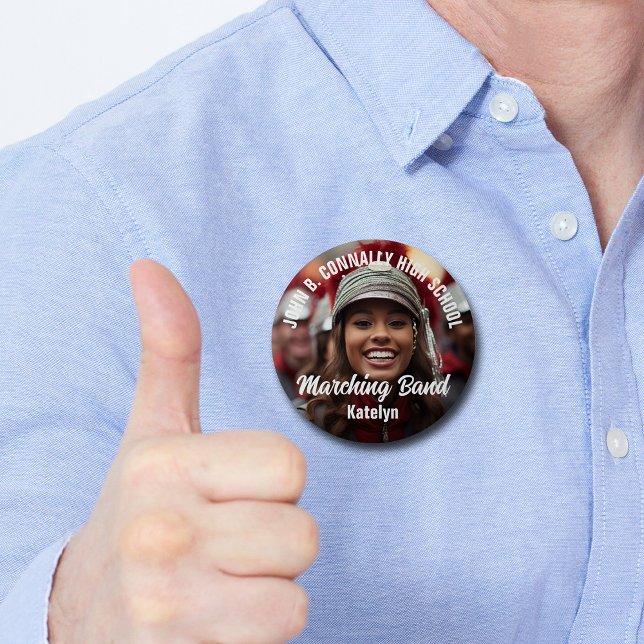 Custom Marching Band Foto High School Spirit Button (Von Creator hochgeladen)