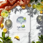 Custom Margs & Matrimony Brautparty Rechteckiger Pappuntersetzer<br><div class="desc">Vervollständigen Sie Ihr Brautparty mit diesen atemberaubenden Untersetzer der Marke "Margarita & Matrimony"! Mit einem wunderschön illustrierten Margarita-Glas mit Limonen Scheiben, einem glitzernden Verlobung-Ring und elegantem Text sind diese Untersetzer perfekt geeignet, um Oberflächen zu schützen und gleichzeitig Ihrer Veranstaltung eine festliche Touch zu verleihen. Diese Untersetzer sind ideal für Margarita,...</div>