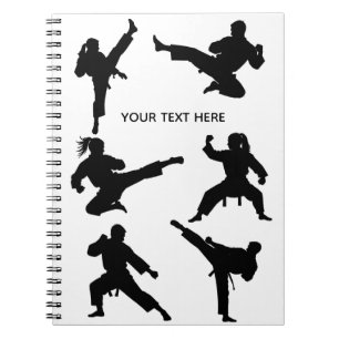 Custom martial arate karate Taekwondo kämpfen Notizblock