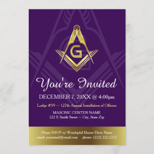 Custom Masonic Einladung Vorlagen   Grand Lodge