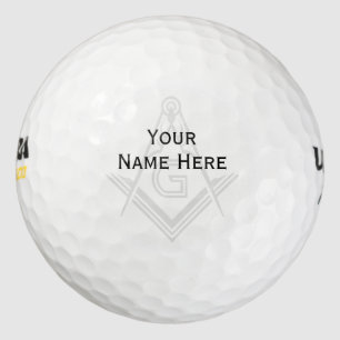 Custom Masonic Golf Ball Briefmarke   Freemason Ge
