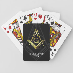 Custom Masonic Poker Cards   Freemason Geschenke Spielkarten