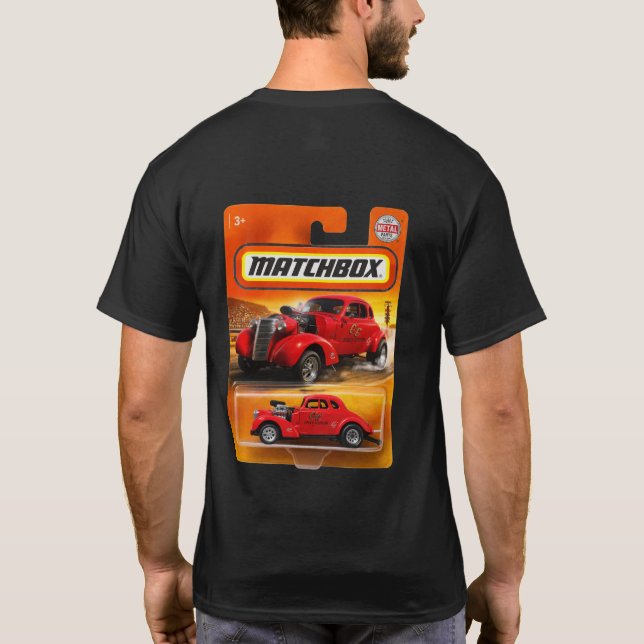 Custom Matchbox Style Classic Car Design T-Shirt (Rückseite)