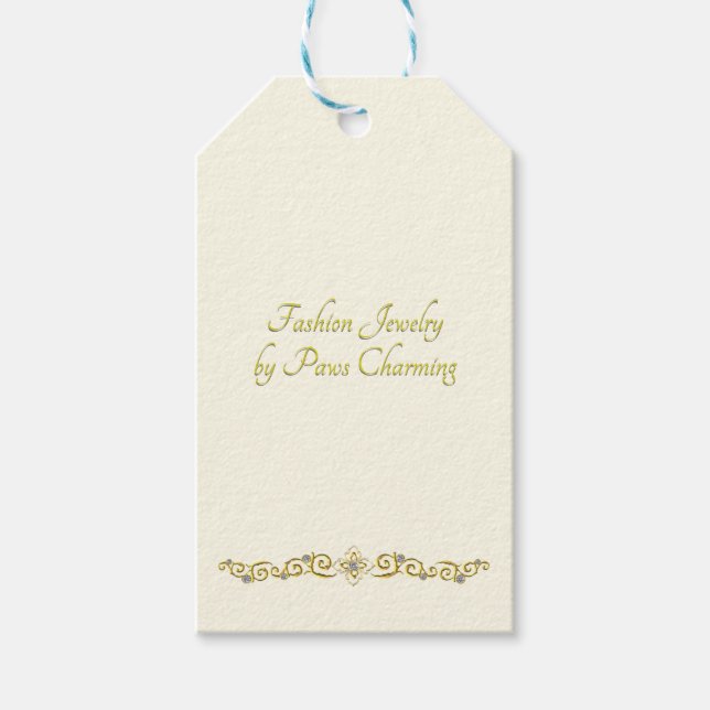 Custom Matte Juwelry Hanging Display Cards Geschen Geschenkanhänger (Vorderseite)
