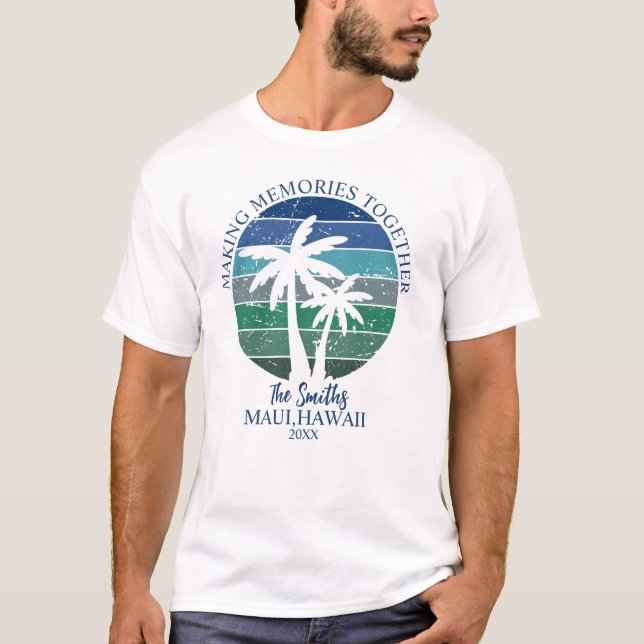  Custom Maui Hawaii family Men's Basic T-Shirt (Vorderseite)