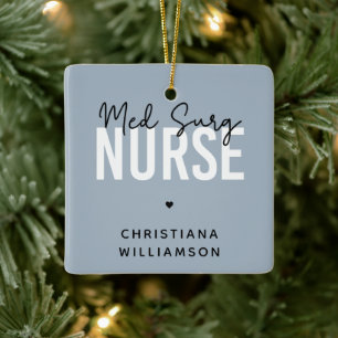 Custom Med Surg Nurse   Medizinisch-chirurgische K Keramikornament