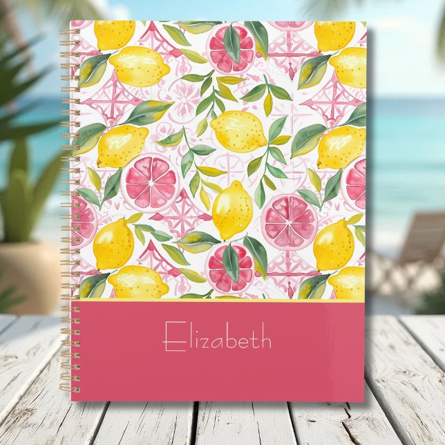 Custom Mediterranean Lemon Pattern Planner Planer (Von Creator hochgeladen)