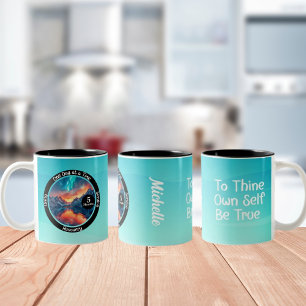 Custom Meilenstein Gift - Sobriety Anniversary Zweifarbige Tasse