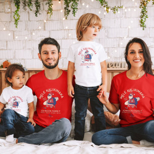 Custom Mele Kalikimaka Santa Hawaiian Weihnachten T-Shirt