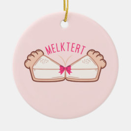 Custom MELKTERT Afrikaanse Boeremeisie Keramik Ornament