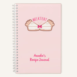 Custom Melktert Boeremeisie Spiral Notebook Notizbuch