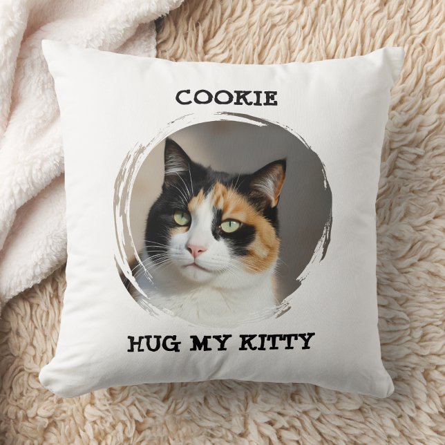 Custom Memorial Pet Pillow Hug My Kitty Cat Gift Kissen (Von Creator hochgeladen)