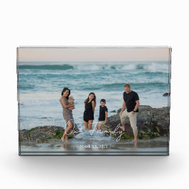 Custom Memory Acrylic Photo Block Display