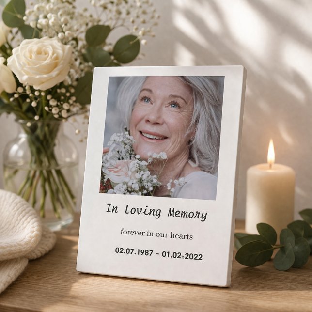 “Custom Memory Plaque for Tabletop Display Fotoplatte (Von Creator hochgeladen)