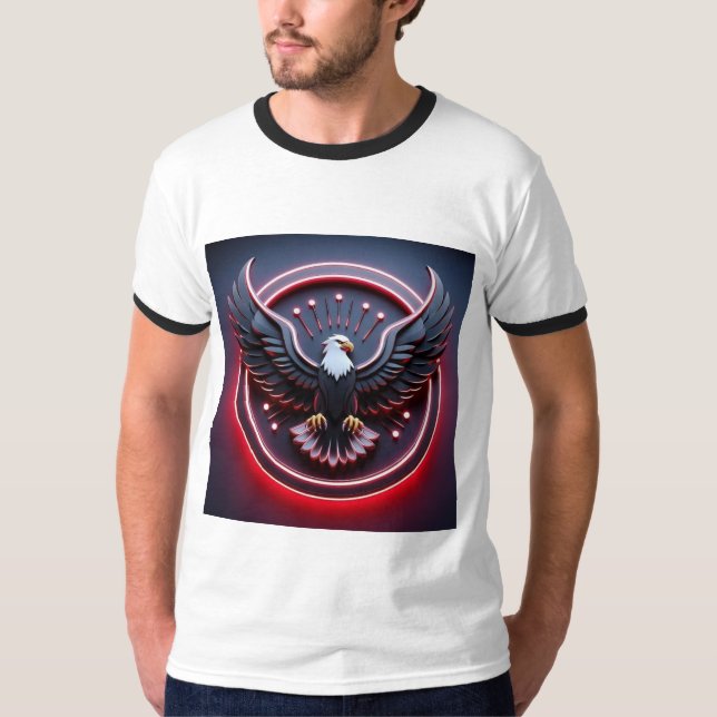 Custom Men's Tattoo Art T - Shirt - Bold, Edgy Des (Vorderseite)