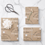 Custom Merit Christmas Kraft Monogram Husband-Ehef Geschenkpapier Set<br><div class="desc">Ein personalisiertes "Frohe Weihnachten" Monogramm-Design mit einem Xmas kraftbraunen Papierhintergrund perfekt für Ihren Mann,  Ihre Ehefrau,  Ihre Freundin,  Ihren Freund. Ein ideales festliches,  individuelles Design für die Ferienzeit. Passen Sie das Monogramm an und machen Sie es zu Ihrem eigenen!</div>