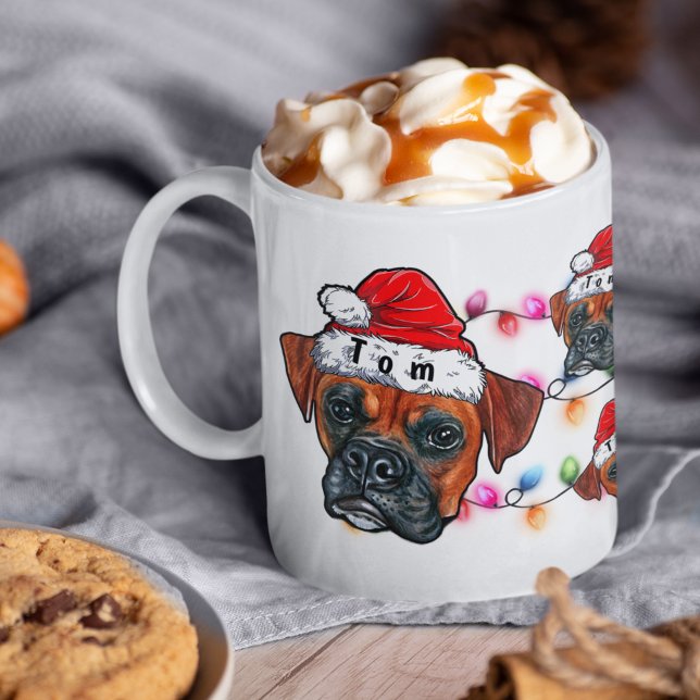 Custom Merry Christmas Boxer Tragen Weihnachtsmann Kaffeetasse (Von Creator hochgeladen)