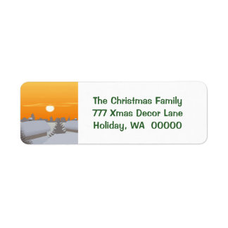 Custom Merry Christmas Envelopes Adresse Stickers
