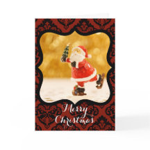 Custom MERRY CHRISTMAS SANTA SKATEN MIT WISHEN