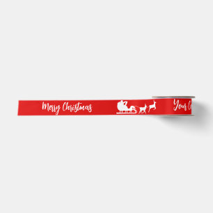 Custom Merry Christmas Satin Ribbon Roll Satinband