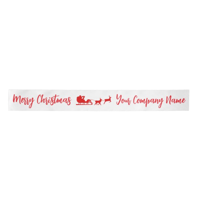 Custom Merry Christmas Satin Ribbon Satinband (Vorderseite)