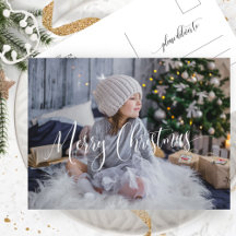 Custom, Merry Christmas Script Foto Overlay,