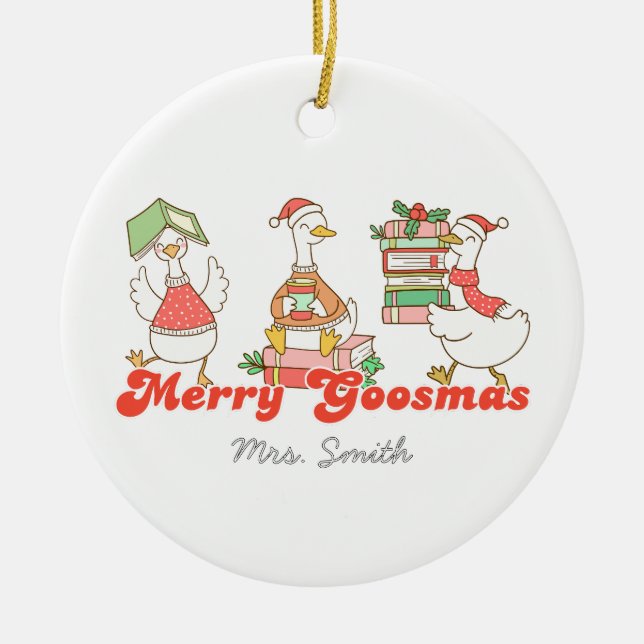 Custom Merry Goosemas Ornament (Vorne)