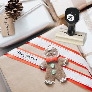 Custom Merry Weihnachts-Grüße Elegant Gummistempel
