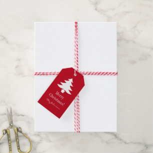 Custom Merry Weihnachtsbaum Geschenketiketten mit Geschenkanhänger