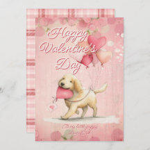 Custom Message Dog Animal Valentines Day
