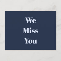 Custom Message Navy Blue und Blass Sky Blue