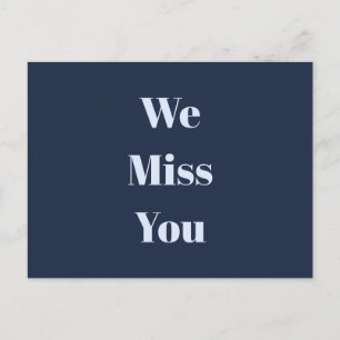 Custom Message Navy Blue und Blass Sky Blue Postkarte