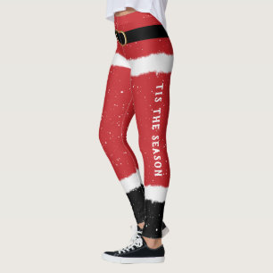 Custom Message Santa Costume Niedlicher Spaß Weih Leggings