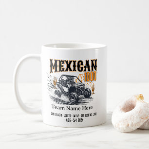 Custom Mexican 1000 Baja California Race UTV Kaffeetasse