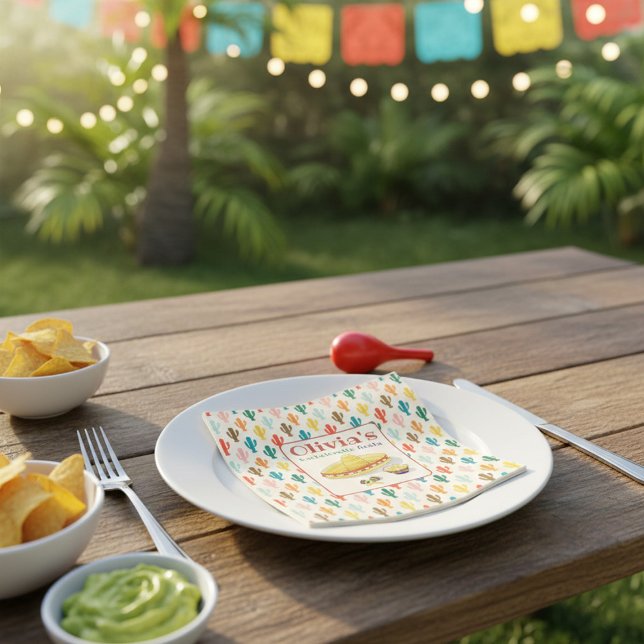 Custom Mexican Fiesta Bachelorette Party  Serviette (Von Creator hochgeladen)