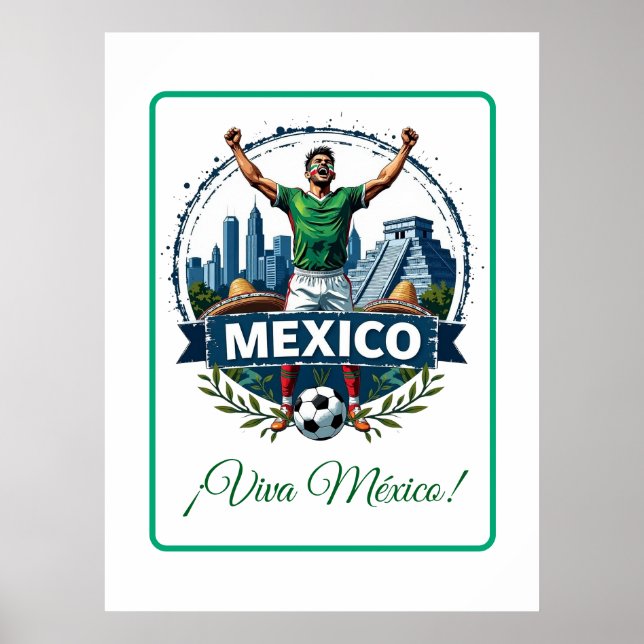 Custom Mexico National Football Team Celebration Poster (Vorne)