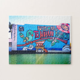 Custom Miami Beach Florida Willkommen Graffiti Erw Puzzle