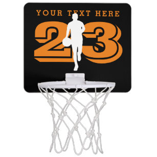 Custom Mini Basketballkorb mit Jersey Nummer Mini Basketball Netz