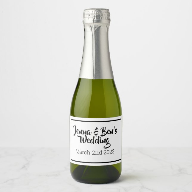 Custom MIni Sparkling Wine label (Vorderseite)