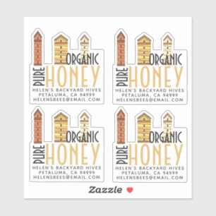 Custom Mini versteckt reines Bio Honig Clear Label