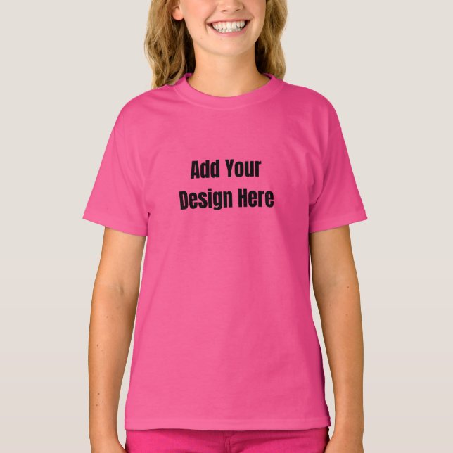 Custom minimal Design Add Photo or Text T-Shirt (Vorderseite)