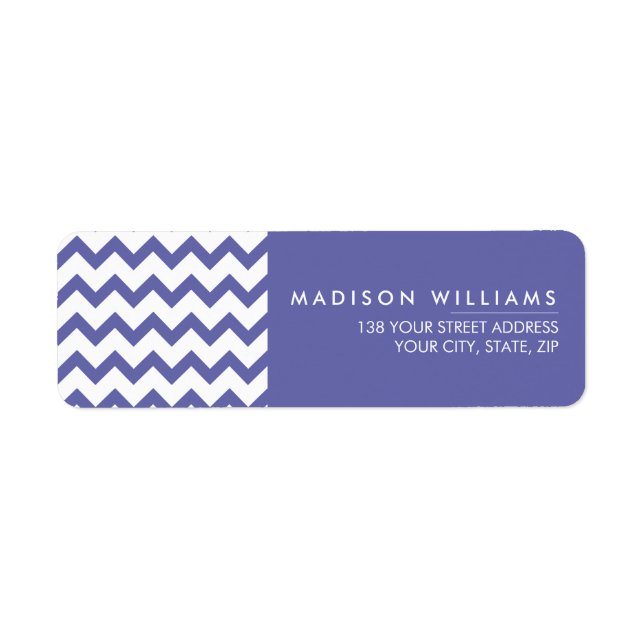 Custom Minimal Modern Zigzag Label (Vorne)
