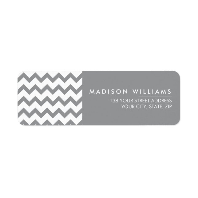 Custom Minimal Modern Zigzag Label (Vorne)
