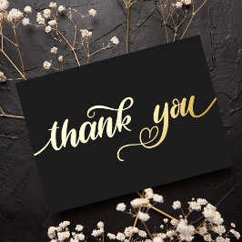 Custom Minimal Moderne Niedlich Heart Black Vielen Folien Feiertagskarte